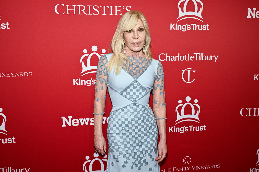 Donatella Versace attends The King's Trust Global Gala 50th anniversary at Christie's New York on Wednesday, April 29, 2026, in New York. (Photo by Evan Agostini/Invision/AP)