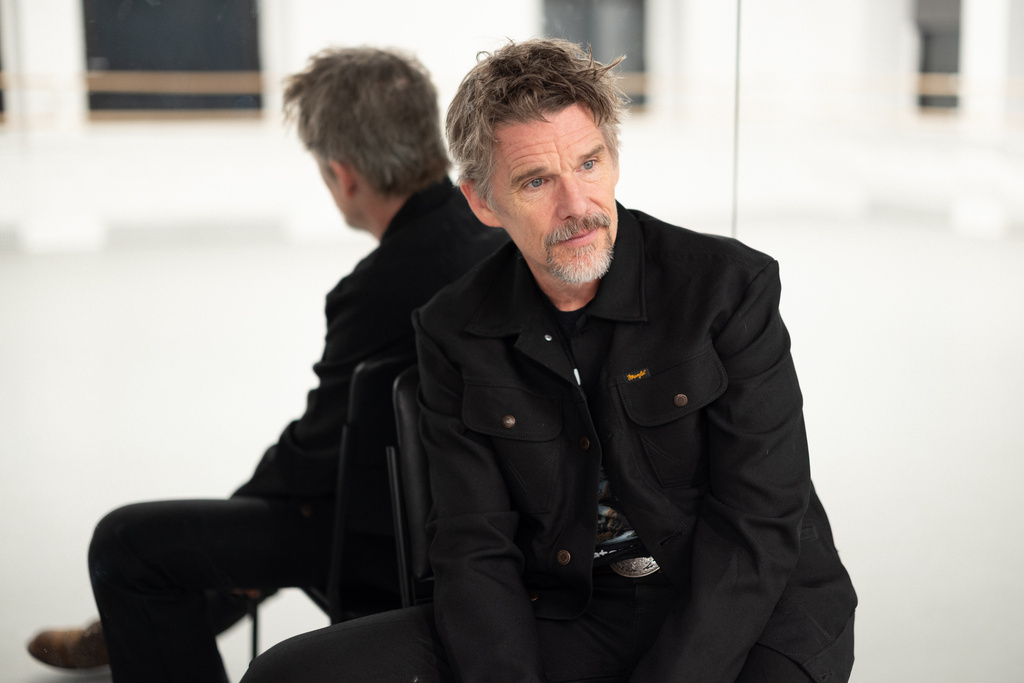 Ethan Hawke poses for a portrait on Monday, Oct. 13, 2025, in New York. (Photo by Matt Licari/Invision/AP)