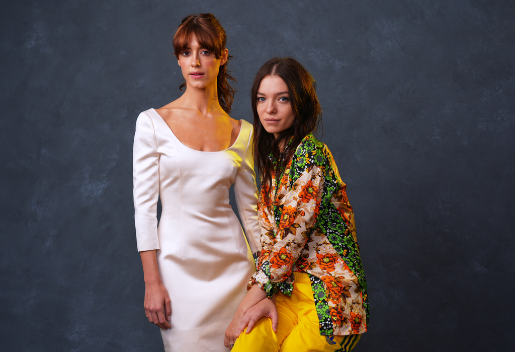 Daisy Edgar-Jones, left, and Esm&eacute; Creed-Miles pose for a portrait to promote the film "Sense and Sensibility" on Monday, Oct. 5, 2026, in Beverly Hills, Calif. (AP Photo/Chris Pizzello)