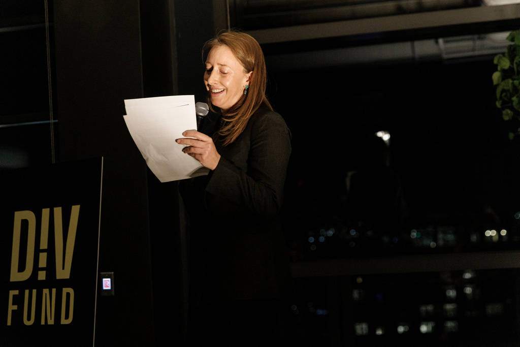 Jessica Vernon, founder and CEO of Maisha Meds, speaks at an event Thursday, Feb. 5, 2026, in Washington. (AP Photo/Moriah Ratner)