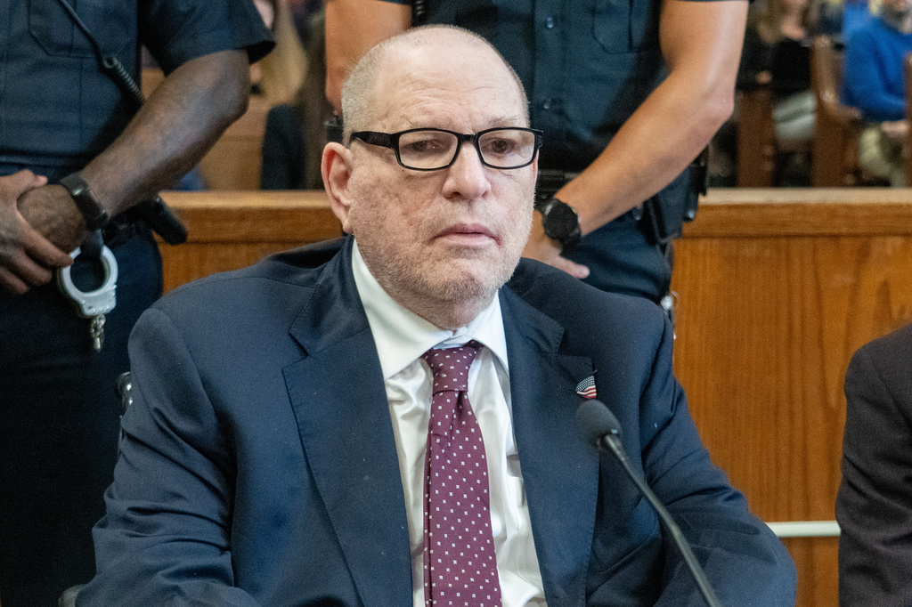 Harvey Weinstein appears in Manhattan Court for sentencing Wednesday, Sept. 23, 2026 in New York. (Steven Hirsch/New York Post via AP, Pool)