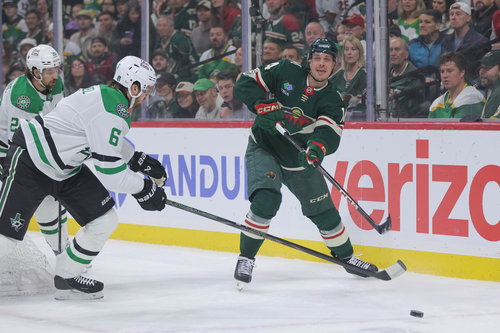 Wild will be without Joel Eriksson Ek and Jonas Brodin for first two games of series vs. Avs