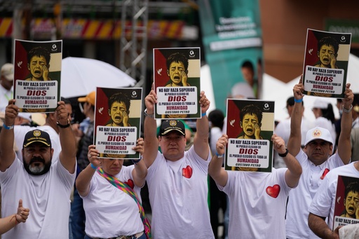 Supporters of President Gustavo Petro attend a rally, ahead of his first appearance since the United States revoked his visa, in Ibague, Colombia, Friday, Oct. 3, 2025. (AP Photo/Fernando Vergara) Supporters of President Gustavo Petro attend a rally, ahead of his first appearance since the United States revoked his visa, in Ibague, Colombia, Friday, Oct. 3, 2025. (AP Photo/Fernando Vergara)