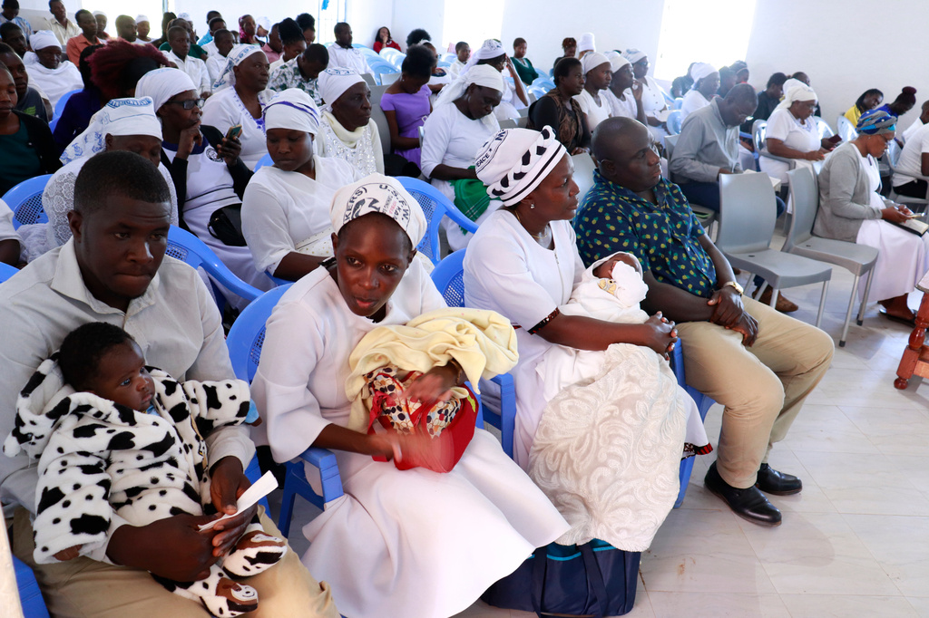 Quakerism faithful attend a congregation at Friends Church Cheptulu in Kaimosi, Kenya, Sunday, Sept. 20, 2026. (AP Photo/Jackson Njehia)