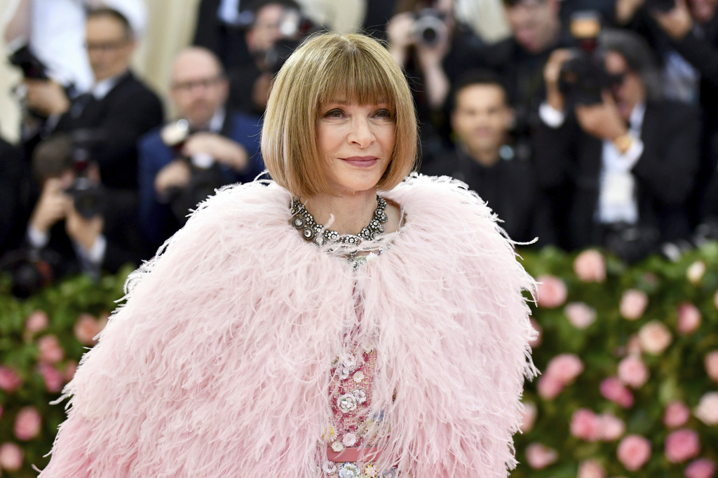 FILE - Vogue editor Anna Wintour attends The Metropolitan Museum of Art's Costume Institute benefit gala on May 6, 2019, in New York. (Photo by Charles Sykes/Invision/AP, File)