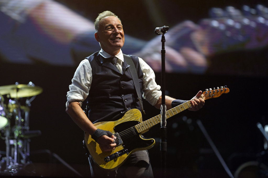 FILE - Bruce Springsteen performs during the 2024 Sea. Hear. Now festival in Asbury Park, N.J., on Sept. 15, 2024. (Photo by Charles Sykes/Invision/AP, File)