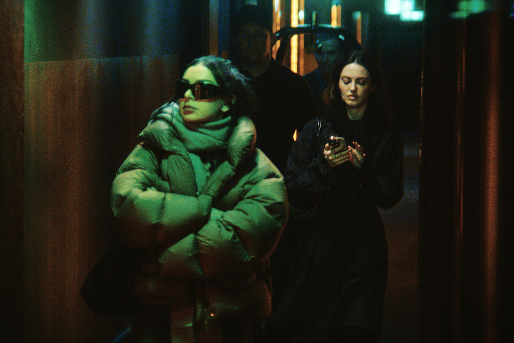 Charli xcx appears in a scene from "The Moment," an official selection of the 2026 Sundance Film Festival. (Sundance Institute via AP)