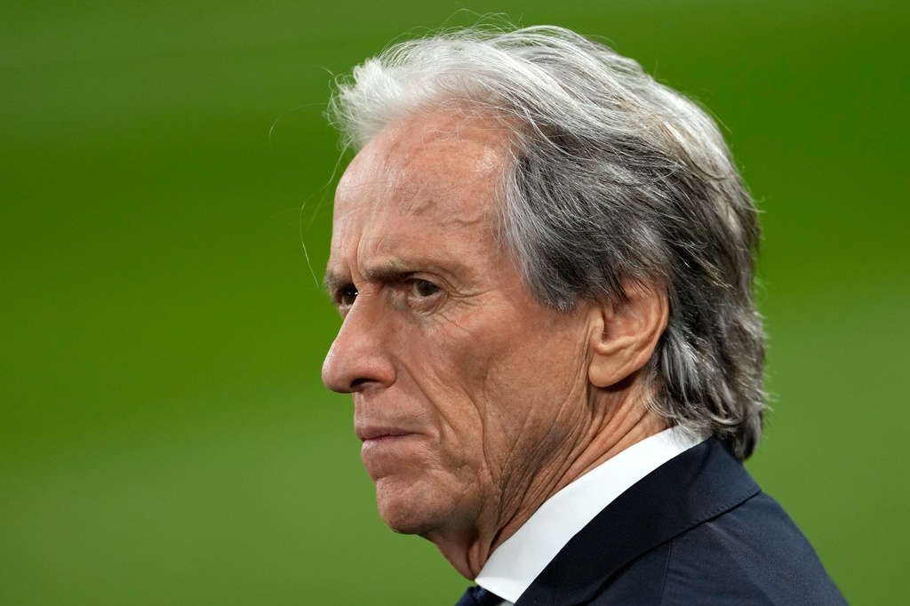 Portugal head coach Jorge Jesus stands by the pitch before the Nations League soccer match between Portugal and Wales in Lisbon, Thursday, Sept. 24, 2026. (AP Photo/Armando Franca)