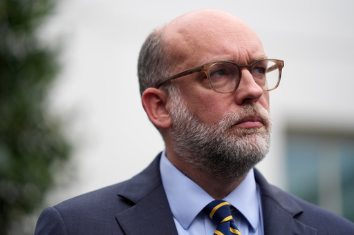 Russell Vought, Office of Management and Budget director, listens as he addresses members of the media outside the West Wing at the White House in Washington, Monday, Sept. 29, 2025, in Washington. (AP Photo/Evan Vucci) Russell Vought, Office of Management and Budget director, listens as he addresses members of the media outside the West Wing at the White House in Washington, Monday, Sept. 29, 2025, in Washington. (AP Photo/Evan Vucci)
