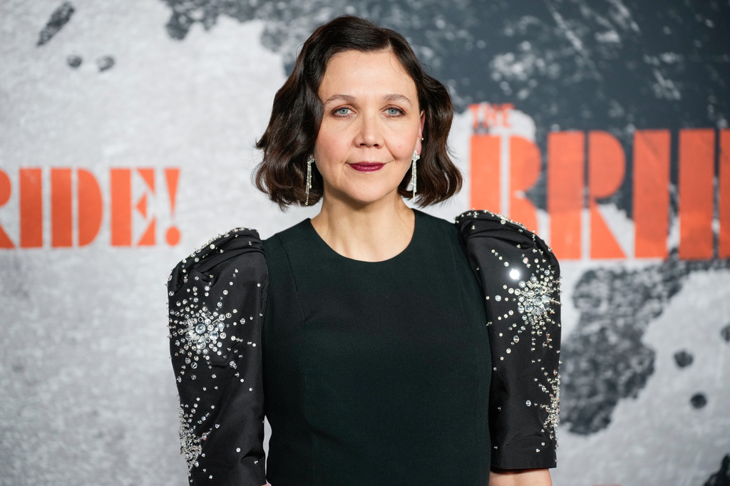 FILE - Director Maggie Gyllenhaal appears at the premiere of "The Bride!" in New York on March 3, 2026. (Photo by Charles Sykes/Invision/AP, File)