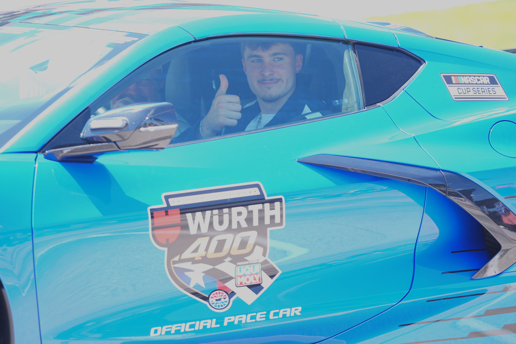 NBA top rookie Cooper Flagg gets a ride from NASCAR rookie Connor Zilisch