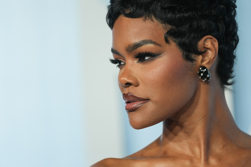 Teyana Taylor arrives at the 57th NAACP Image Awards on Saturday, Feb. 28, 2026, in Pasadena, Calif. (AP Photo/Chris Pizzello)