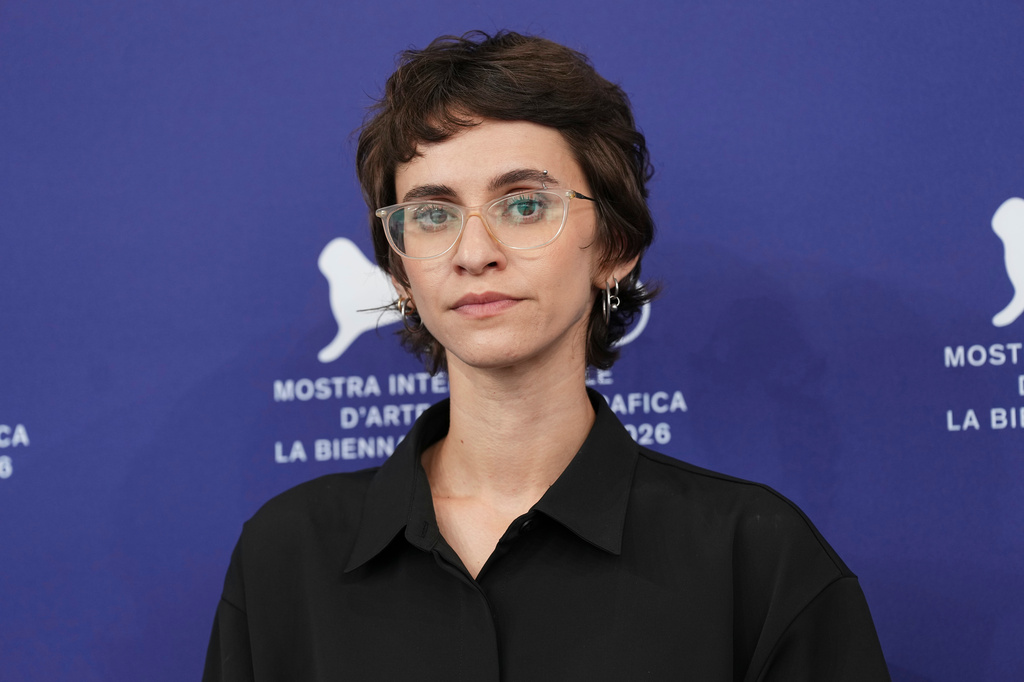Director Rachel Szor poses for photographers at the photo call for the film 'Naza' during the 83rd edition of the Venice Film Festival in Venice, Italy, on Thursday, Sept. 10, 2026. (Photo by Scott A Garfitt/Invision/AP)