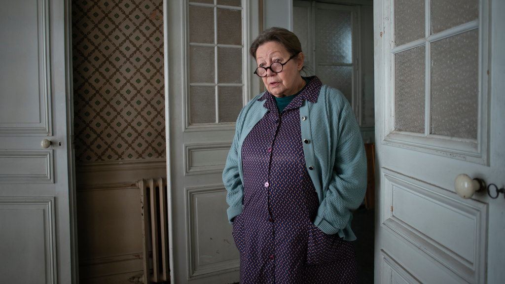 This image released by Mubi shows Françoise Lebrun in a scene from "Father Mother Sister Daughter." (Mubi via AP)