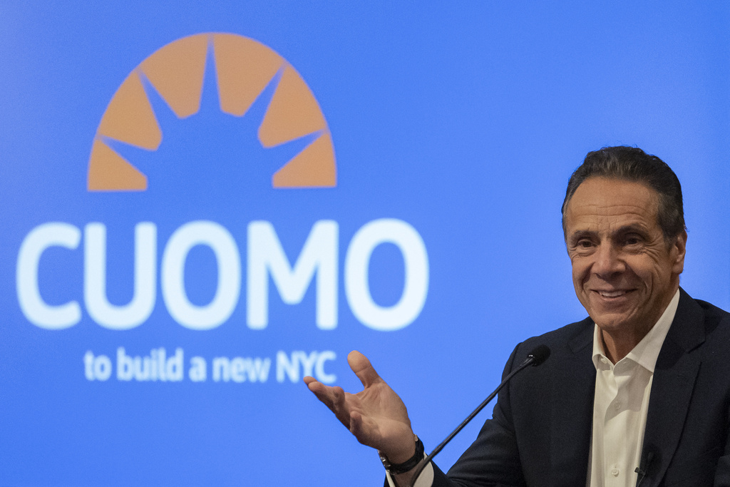 New York City mayoral candidate Andrew Cuomo speaks during a press conference Thursday, Aug. 7, 2025, in New York. (AP Photo/Yuki Iwamura)