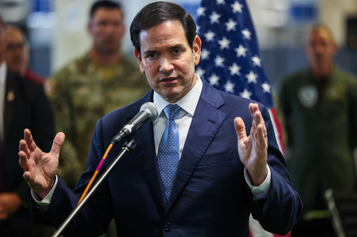 US Secretary of State Marco Rubio speaks to the media after visiting the Civil-Military Coordination Center in southern Israel, Friday, Oct. 24, 2025. (Fadel Senna/Pool Photo via AP) US Secretary of State Marco Rubio speaks to the media after visiting the Civil-Military Coordination Center in southern Israel, Friday, Oct. 24, 2025. (Fadel Senna/Pool Photo via AP)