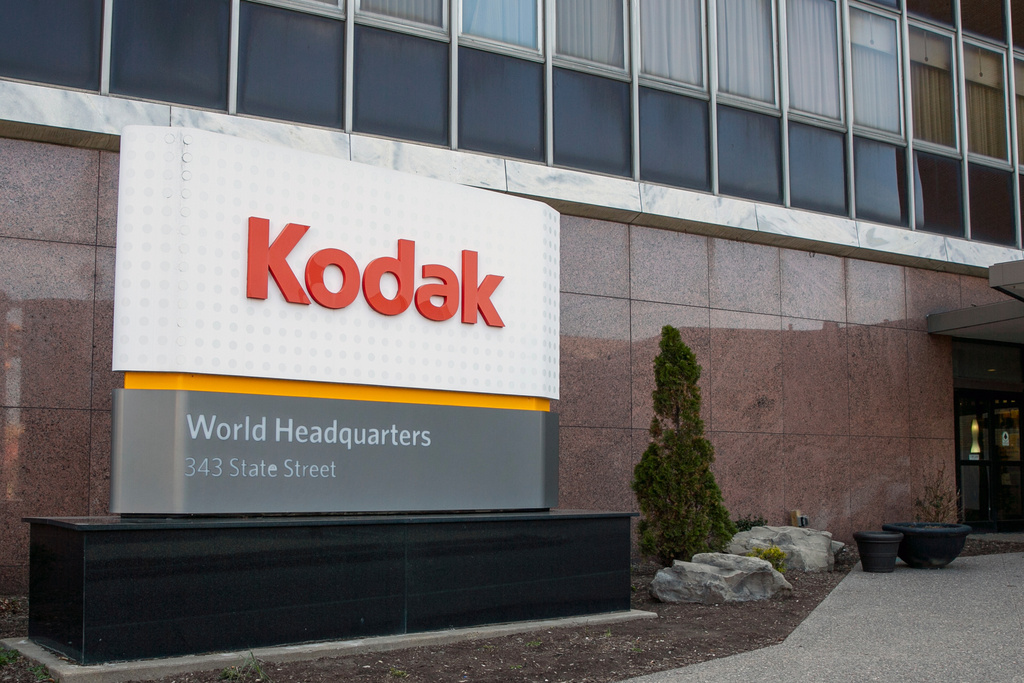 FILE - The Eastman Kodak Company world headquarters is visible in Rochester, New York, on Friday, April 29, 2022. (AP Photo/Ted Shaffrey, File)