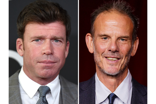 Taylor Sheridan appears at the Hollywood Film Awards in Beverly Hills, Calif., on Nov. 5, 2017, left, and Peter Berg appears at the Academy Museum Gala in Los Angeles on Oct. 19, 2024. (Photos by Jordan Strauss/Invision/AP) Taylor Sheridan appears at the Hollywood Film Awards in Beverly Hills, Calif., on Nov. 5, 2017, left, and Peter Berg appears at the Academy Museum Gala in Los Angeles on Oct. 19, 2024. (Photos by Jordan Strauss/Invision/AP)