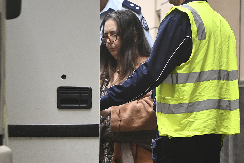 Convicted triple murderer Erin Patterson leaves the Supreme Court of Victoria following her sentencing in Melbourne, Australia, Monday, Sept. 8, 2025. (Joel Carrett/AAP Image via AP)