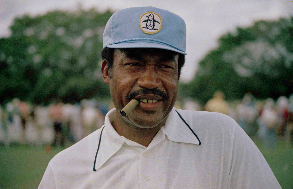 FILE - Pro golfer Charlie Sifford is pictured, Feb. 27, 1968. (AP Photo/Dave Pickoff, file)
