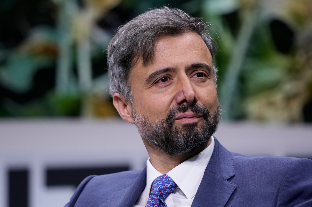 FILE - Alvaro Lario, president of the International Fund of Agricultural Development, participates in the Global Citizen NOW conference in New York, April 28, 2023. (AP Photo/Seth Wenig, File)