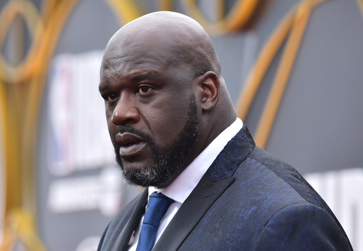 FILE - Shaquille O'Neal arrives at the NBA Awards, Monday, June 24, 2019, at the Barker Hangar in Santa Monica, Calif. (Photo by Richard Shotwell/Invision/AP, File) FILE - Shaquille O'Neal arrives at the NBA Awards, Monday, June 24, 2019, at the Barker Hangar in Santa Monica, Calif. (Photo by Richard Shotwell/Invision/AP, File)