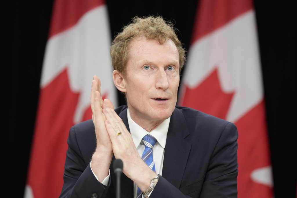 Canadian Identity and Culture Minister Marc Miller speaks during a news conference in Ottawa, Ontario, Wednesday, June 10, 2026. (Adrian Wyld/The Canadian Press via AP)
