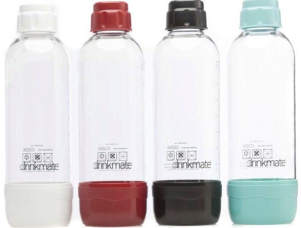 This photo released by the U.S. Consumer Product Safety Commission, on Thursday, Aug. 14, 2025, shows recalled Drinkmate 1L Carbonation Bottles. (U.S. Consumer Product Safety Commission via AP)