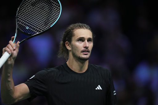 Germany's Alexander Zverev celebrates after defeating Argentina's Camilo Ugo Carabelli during their second round match of the Paris Masters tennis tournament at the Paris La Defense Arena, Wednesday, Oct. 29, 2025, in Paris. (AP Photo/Christophe Ena) Germany's Alexander Zverev celebrates after defeating Argentina's Camilo Ugo Carabelli during their second round match of the Paris Masters tennis tournament at the Paris La Defense Arena, Wednesday, Oct. 29, 2025, in Paris. (AP Photo/Christophe Ena)