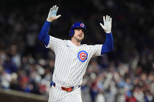 Chicago Cubs' Kyle Tucker (30) runs the bases after hitting a solo home run during the seventh inning of Game 4 of baseball's National League Division Series against the Milwaukee Brewers Thursday, Oct. 9, 2025, in Chicago. (AP Photo/Nam Y. Huh) Chicago Cubs' Kyle Tucker (30) runs the bases after hitting a solo home run during the seventh inning of Game 4 of baseball's National League Division Series against the Milwaukee Brewers Thursday, Oct. 9, 2025, in Chicago. (AP Photo/Nam Y. Huh)