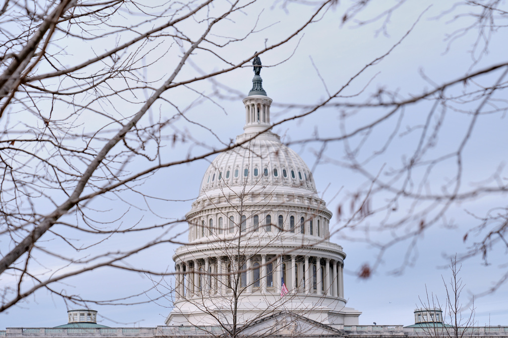 FILE- The U.S. Capitol is seen, Friday, Jan. 23, 2026, on Capitol Hill, in Washington. (AP Photo/Mariam Zuhaib, file)