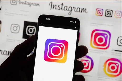 FILE - The Instagram logo is seen on a cell phone in Boston, Oct. 14, 2022. (AP Photo/Michael Dwyer, File) FILE - The Instagram logo is seen on a cell phone in Boston, Oct. 14, 2022. (AP Photo/Michael Dwyer, File)