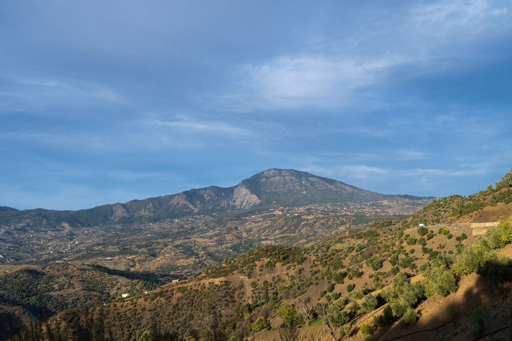 A view of the Rif mountains where much of Morocco's cannabis is grown, near Bab Berred, Chefchaouen, Morocco, Monday, Nov. 24, 2025. (AP Photo/Mosa'ab Elshamy)