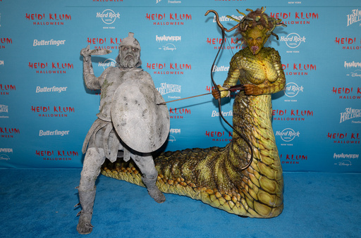 Tom Kaulitz, left, and Heidi Klum attend Heidi Klum's 24th annual Halloween party at Hard Rock Hotel New York on Friday, Oct. 31, 2025, in New York. (Photo by CJ Rivera/Invision/AP) Tom Kaulitz, left, and Heidi Klum attend Heidi Klum's 24th annual Halloween party at Hard Rock Hotel New York on Friday, Oct. 31, 2025, in New York. (Photo by CJ Rivera/Invision/AP)