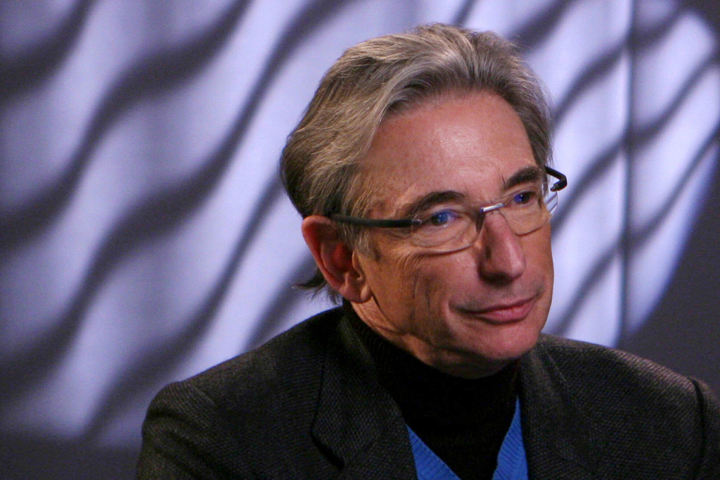 FILE - Conductor Michael Tilson Thomas of the San Francisco Symphony appears during an interview in New York on Dec. 1, 2008. (AP Photo/Bebeto Matthews, File)