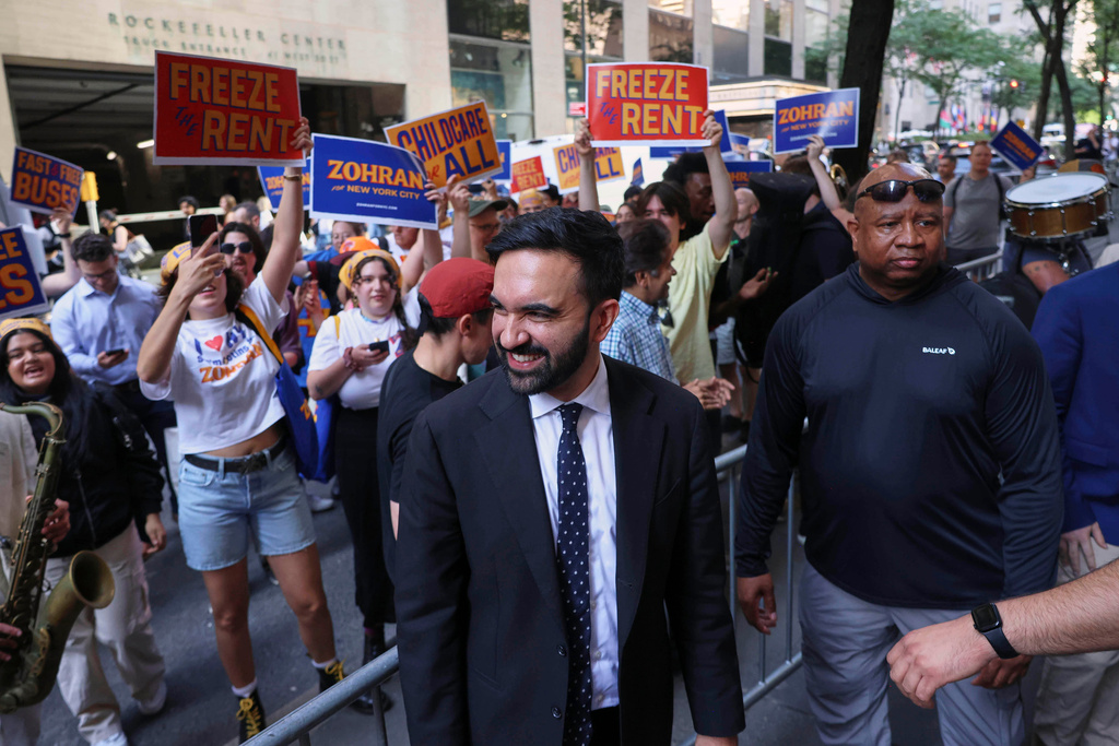 FILE - Democratic mayoral candidate Zohran Mamdani arrives at the NBC studios to participate in a Democratic mayoral primary debate, June 4, 2025, in New York. (AP Photo/Yuki Iwamura, Pool, File)