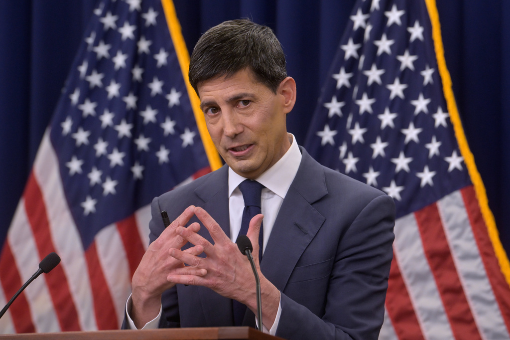 Federal Reserve Chairman Kevin Warsh speaks during a news conference following the Federal Open Market Committee meeting, Wednesday, June 17, 2025, in Washington. (AP Photo/Rod Lamkey, Jr.)