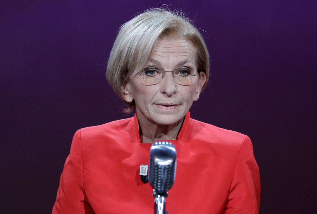 FILE -Italian politicia Emma Bonino attends the recording of Italian State Television TV show "Vieni via con me" (Come away with me) in Milan, Italy, Monday, Nov. 22, 2010. (AP Photo/Luca Bruno, File)