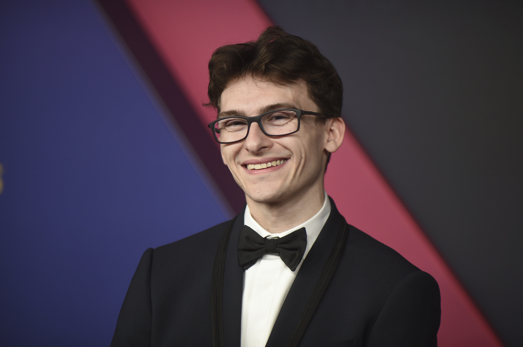 FILE - Stephen Nedoroscik arrives at the 76th Primetime Emmy Awards at the Peacock Theater in Los Angeles, Sept. 15, 2024. (Photo by Richard Shotwell/Invision/AP, File)