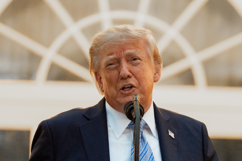 President Donald Trump speaks during a dinner in the Rose Garden of the White House, Thursday, Sept. 17, 2026, in Washington. (AP Photo/Alex Brandon)
