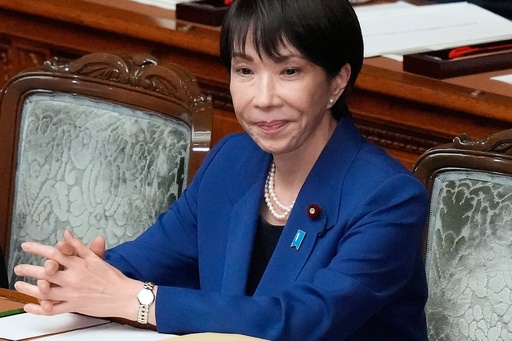 Japan's Prime Minister Sanae Takaichi pauses after delivering a policy speech at the extraordinary session of parliament's lower house Friday, Oct. 24, 2025, in Tokyo. (AP Photo/Eugene Hoshiko) Japan's Prime Minister Sanae Takaichi pauses after delivering a policy speech at the extraordinary session of parliament's lower house Friday, Oct. 24, 2025, in Tokyo. (AP Photo/Eugene Hoshiko)