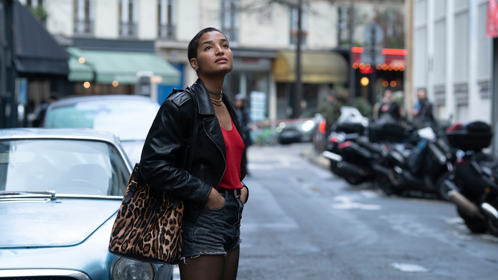 This image released by Mubi shows Indya Moore in a scene from "Father Mother Sister Daughter." (Mubi via AP)