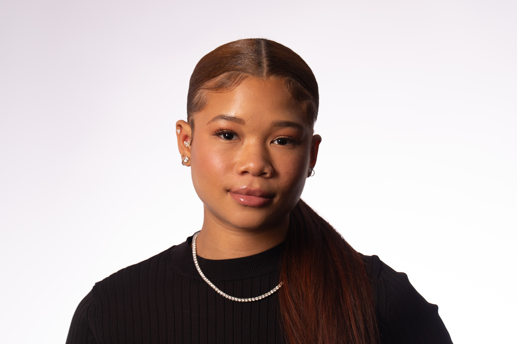 Storm Reid poses for a portrait on Thursday, July 30, 2026, in Los Angeles. (AP Photo/Jae C. Hong)