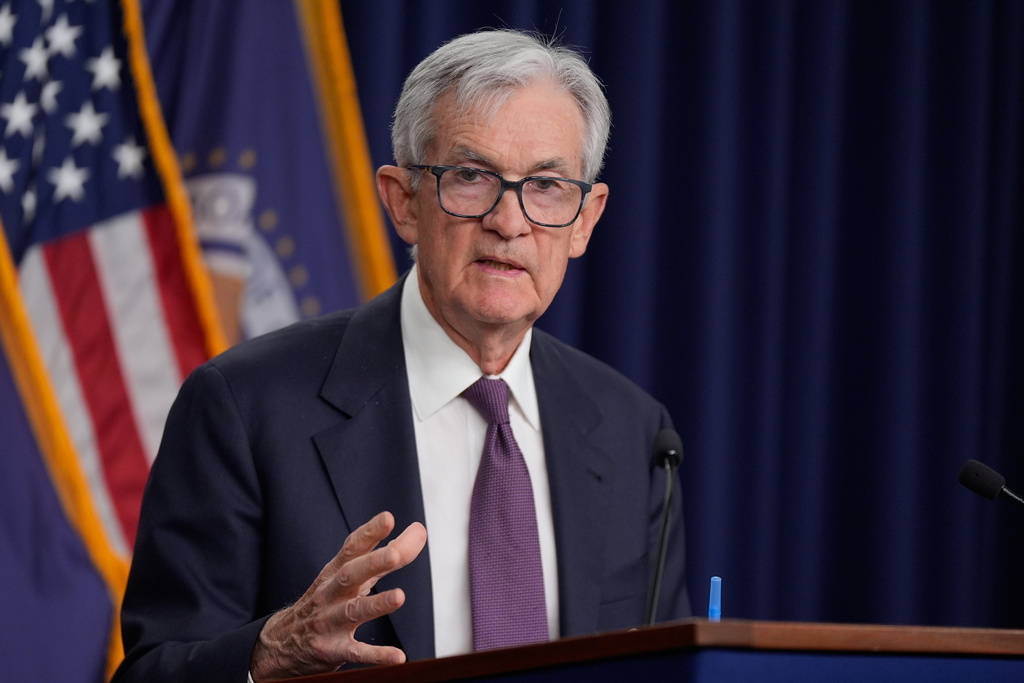 Federal Reserve Chair Jerome Powell speaks during a news conference Wednesday, March 18, 2026, in Washington. (AP Photo/Manuel Balce Ceneta)