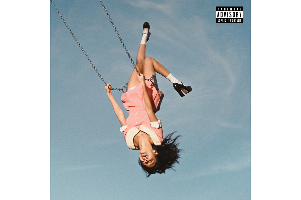 This album cover image released by Geffen Records shows "you seem pretty sad for a girl so in love” by Olivia Rodrigo. (Geffen Records via AP)