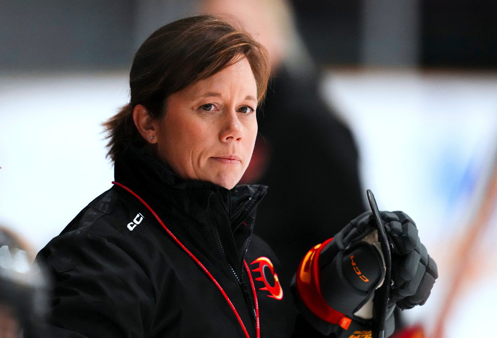 FILE - Ottawa Charge head coach Carla MacLeod looks on during a training camp in Ottawa, Wednesday, Nov. 12, 2025. (Sean Kilpatrick/The Canadian Press via AP, File)