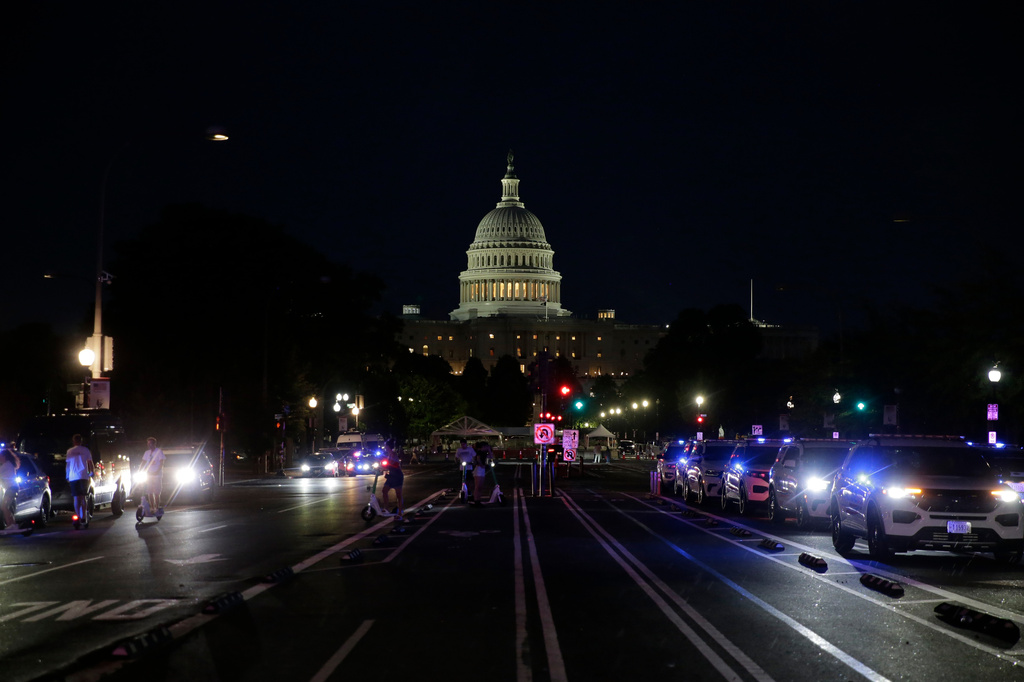 The U.S. Capitol is seen during Independence Day events honoring the nation's 250th anniversary, Saturday, July 4, 2026, in Washington. (AP Photo/Rahmat Gul)