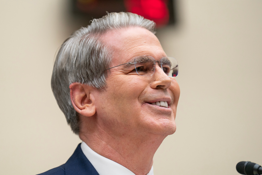 Secretary of the Treasury Scott Bessent speaks during a House Financial Services Committee hearing on Capitol Hill in Washington, Wednesday, Feb. 4, 2026. (AP Photo/Nathan Howard)