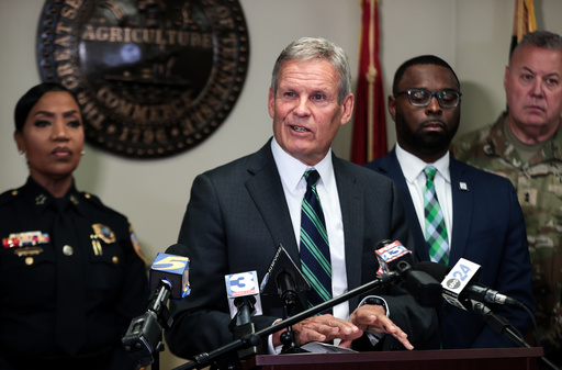 Tennessee Gov. Bill Lee speaks about the National Guard and federal agencies arriving in Memphis, Tenn., during a news conference Friday, Sept. 26, 2025. (Patrick Lantrip/Daily Memphian via AP) Tennessee Gov. Bill Lee speaks about the National Guard and federal agencies arriving in Memphis, Tenn., during a news conference Friday, Sept. 26, 2025. (Patrick Lantrip/Daily Memphian via AP)