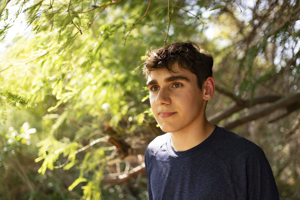 Ashton Dolce poses for a portrait at Cholla Park on Saturday, Aug. 9, 2025, in Scottsdale, Ariz. (AP Photo/Rebecca Noble)